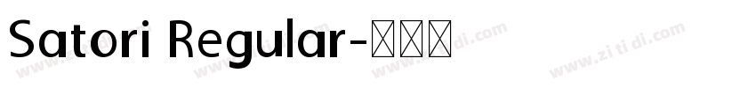 Satori Regular字体转换